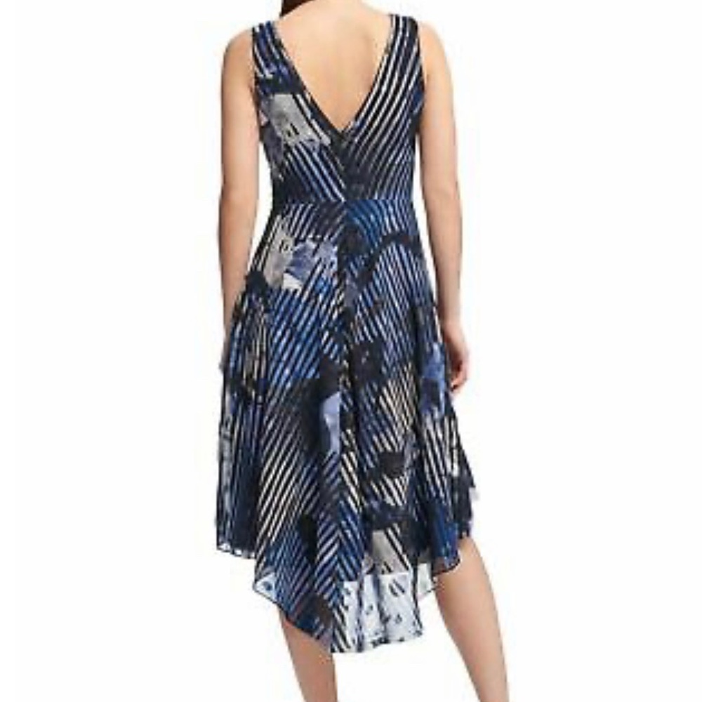 DKNY Black Shadow Flower Printed Dress - Picture 2 of 7